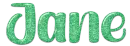 Name in green - Jane
