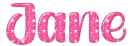 Pink Stars name - Jane