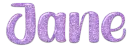 Name in purple - Jane