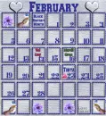February Calendar - Tonya