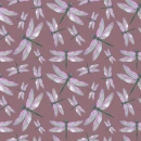 Dragonflies Pink Background