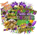 Parading with my GNOMIES - Mardi Gras - Lilliana