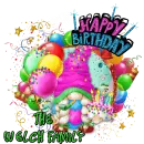 Happy Birthday Gnome - The Welch Family