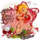 All you need is LOVE - Loraine - Vintage - Valentine - Retro