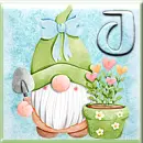 Spring Gnome Sticker - J
