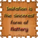 Imitation is . . . by Robbie