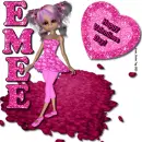 Emee - Happy Valentines Day - Girl - Hearts