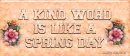 A Kind Word