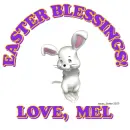 Mel-Easter Blessings - Bunny - Egg