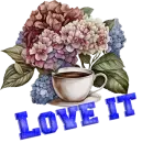 Flowers and cup