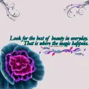 Mel - Look For The Beauty - Flowers