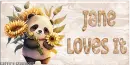 Panda w/sunflower Tag - Jane