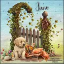 Spring with Puppy - Jane