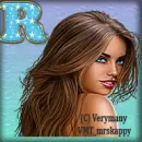 Pretty Brunette Sticker - R