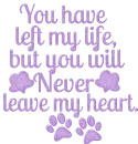 You have left my heart