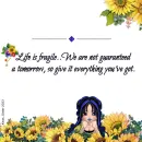 Life - Not Guaranteed - Girl - Flowers
