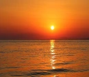 Autumn Sunrise at the Beach Background