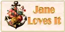 Anchor with flowers - Jane
