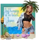 Just hanging at the beach - Jane