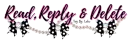 READ REPLY DELETE - PINK BLACK, PEARLS, DIAMOND, POLKA DOT BOW