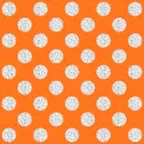 ORANGE WHITE POLKA DOT GLITTER BACKGROUND