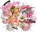 HAPPY SWEET 16TH BIRTHDAY - LILLIANA