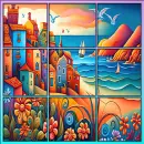  Summer window scene