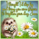 To brighten your day  - Jane