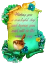 Wishing you a wonderful day