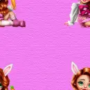 Seamless Bunny Girl Background