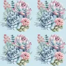 Seamless Pastel Flower Background