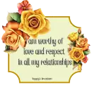 Love and respect...