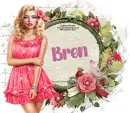 Blonde in pink dress - Bren