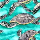 Seamless Sea Turtle Background