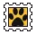 Mini Stamp - doggie paw