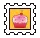 Mini stamp - cupcake