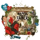 HAPPY FATHER'S DAY DAD - VINTAGE - LORAINE