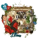 HAPPY FATHER'S DAY DAD - VINTAGE - LILLIANA