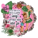 A MOTHER'S HUG LAST LONG - HAPPY MOTHER'S  DAY - VINTAGE