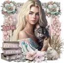 Blonde with Kitty