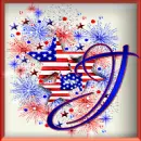 4th of July Sticker - J