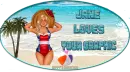 Lady on beach - Jane