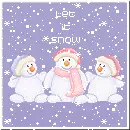 Let it snow Stamp