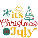 Christmas in July Background