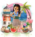 Girl on beach - Jane