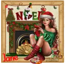 Girl by fireplace - Jane