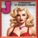 Blonde Sticker - J