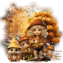 Cute Girl in Autumn