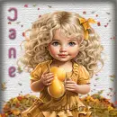 Cute Blonde Sticker - Jane