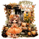 LORAINE - LEAVES ARE FALLING AUTUMN IS CALLING PUMPKIN GIRL